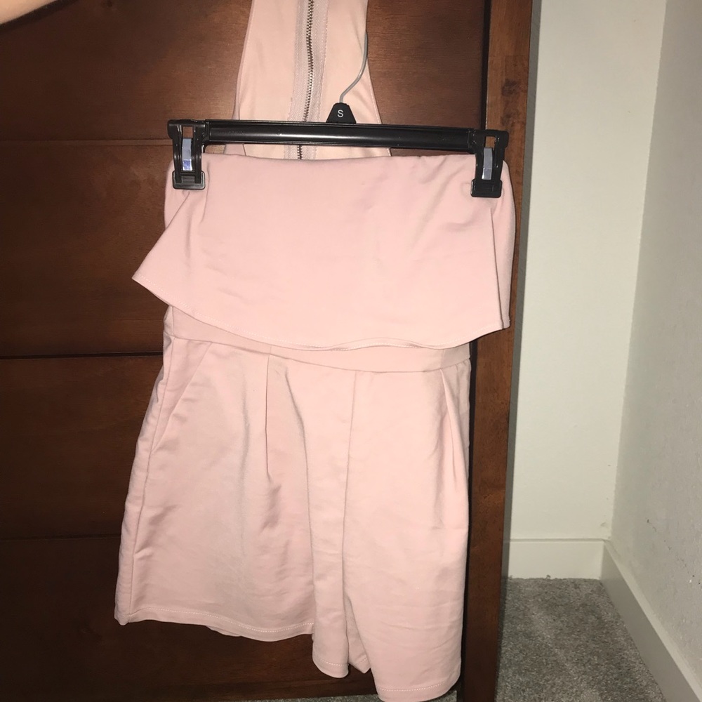 Romper with chocker attached